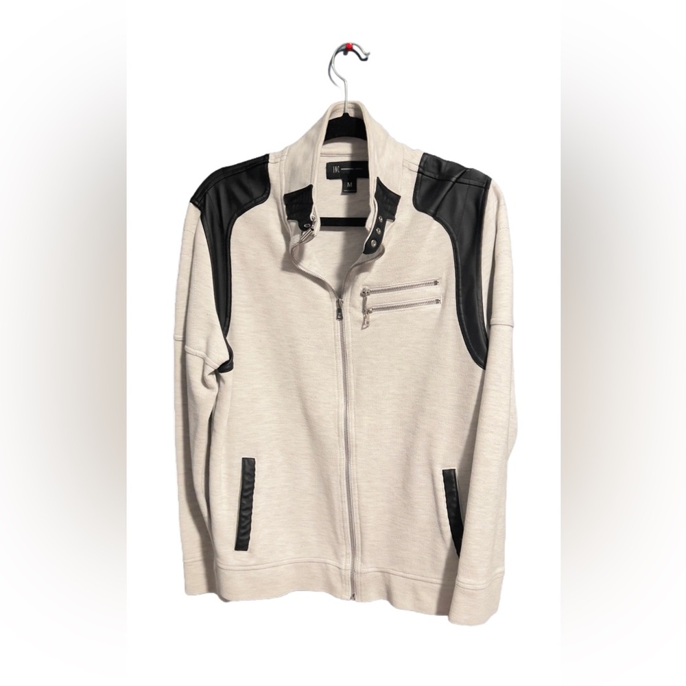 Men's Cream and Black Jacket